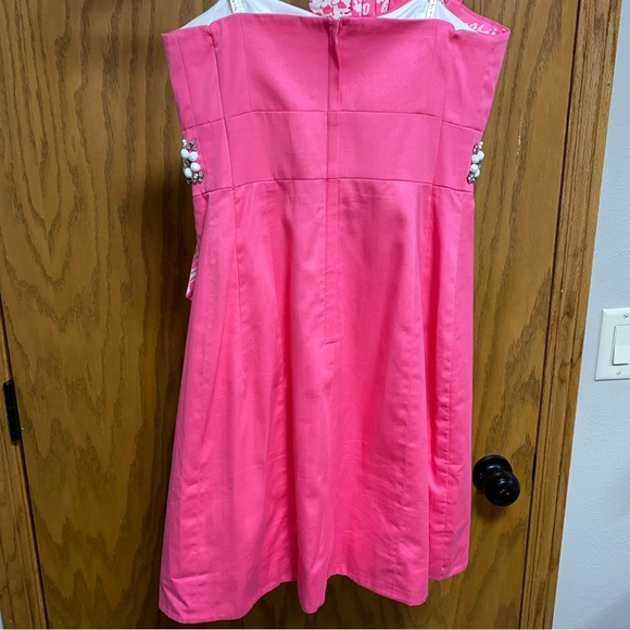 Lilly Pulitzer Pink Embellished One Shoulder Sundress - Picture 2 of 6